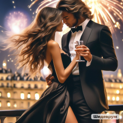 Cover Нейросеть - Смотри, для нас я в небе зажигаю огни. Автор Смирнов Радион Михайлович