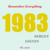 Cover SERGEY ESENIN - Remember Everything SERGEY ESENIN - Remember Everything